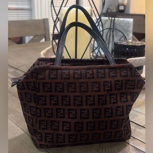 Vintage Fendi Brown Zucchino